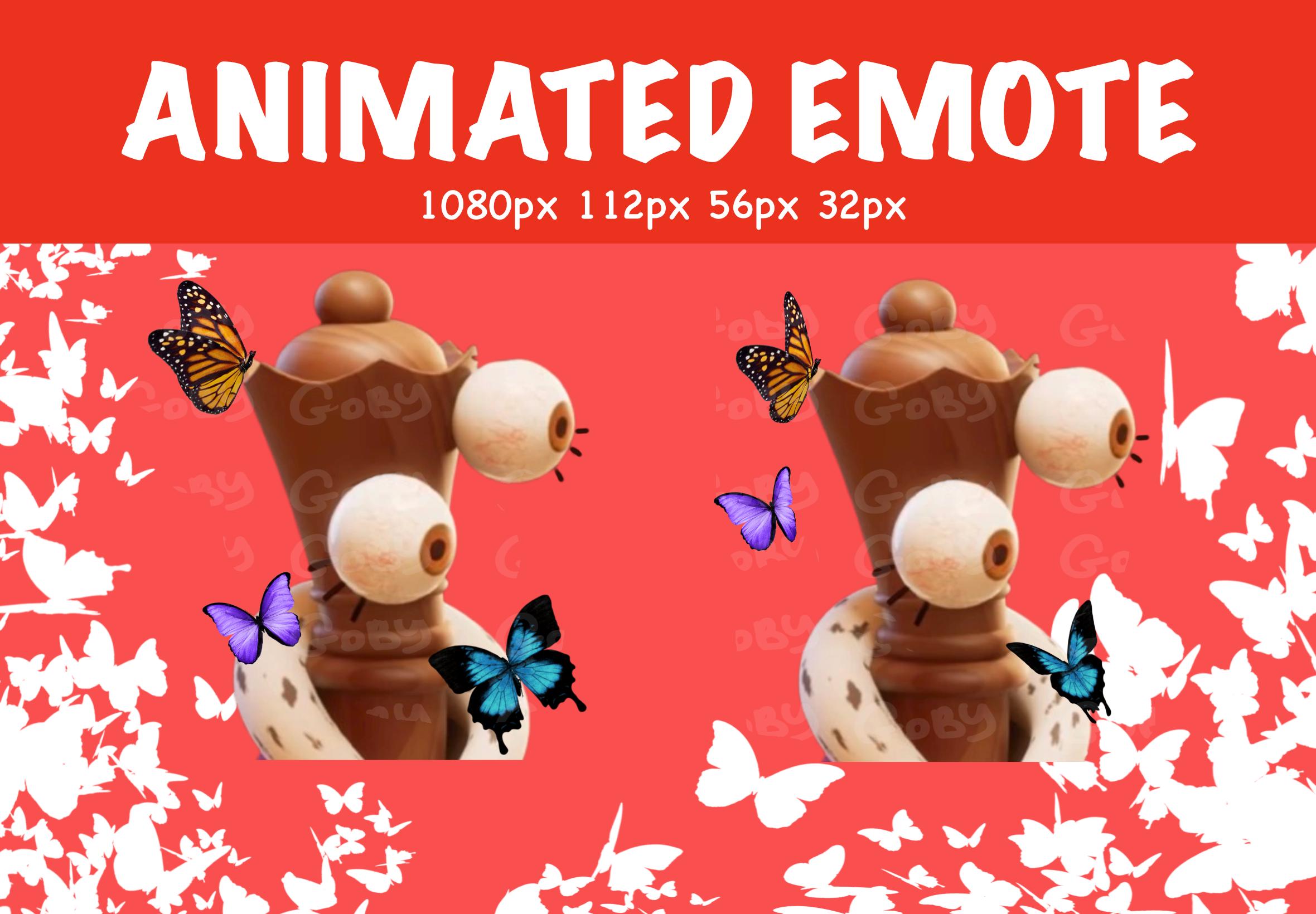 Queenie Emote Twitch Animated, TADC, Butterfly, Transparent, Anime ...