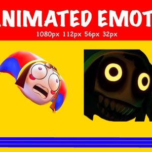 Pomni emote twitch animato, malvagio, minaccioso, diavolo, TADC, trasparente, anime, discord, carino, divertente, streamer, il fantastico circo digitale