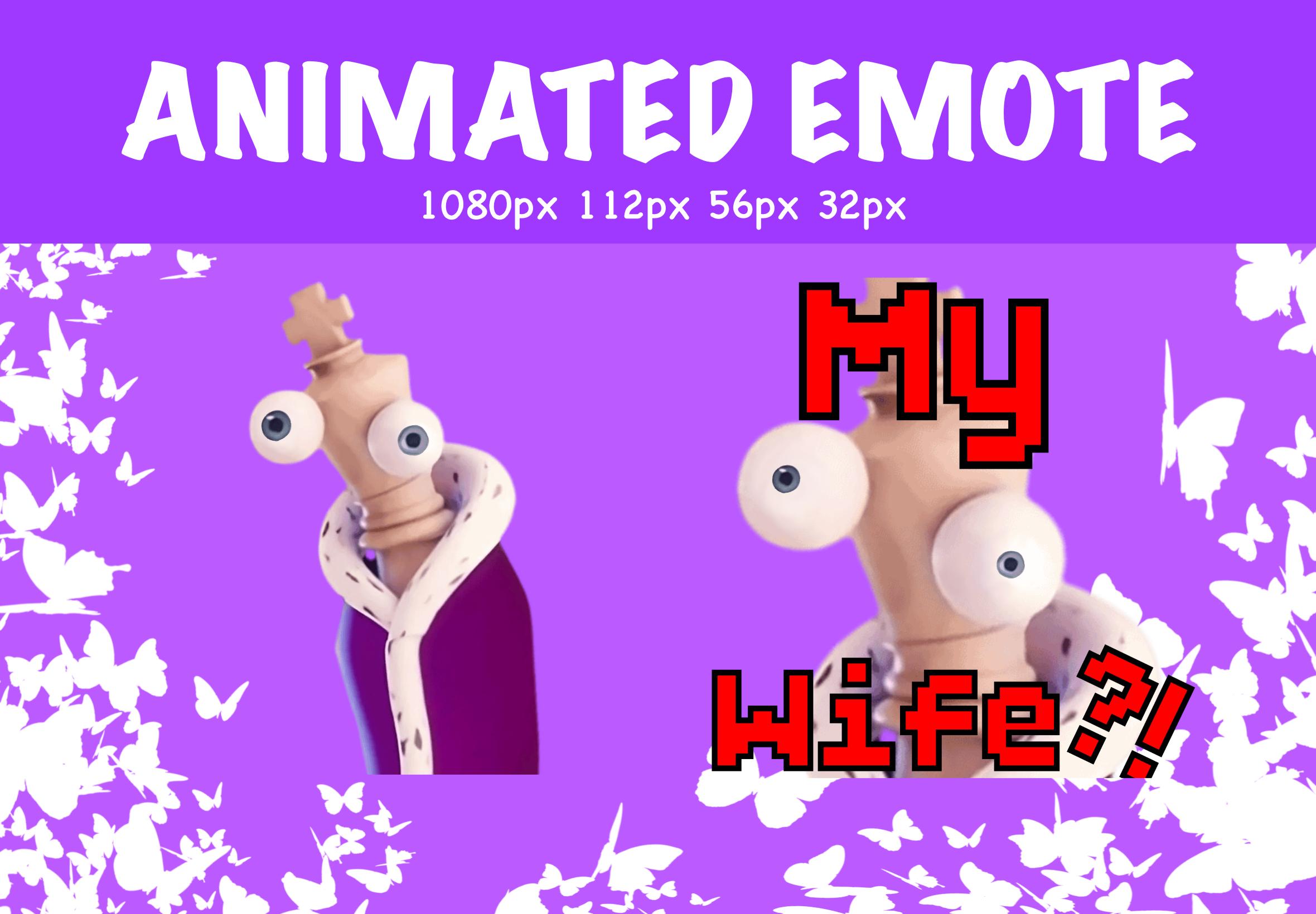 Kinger Emote Twitch Animated, My Wife?!, TADC, Transparent, Anime ...