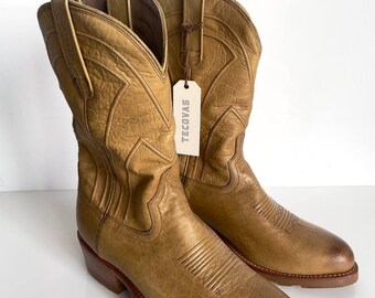 Bottes western 10,5 EE-Wide Tecovas The Bandera Wheat Bison