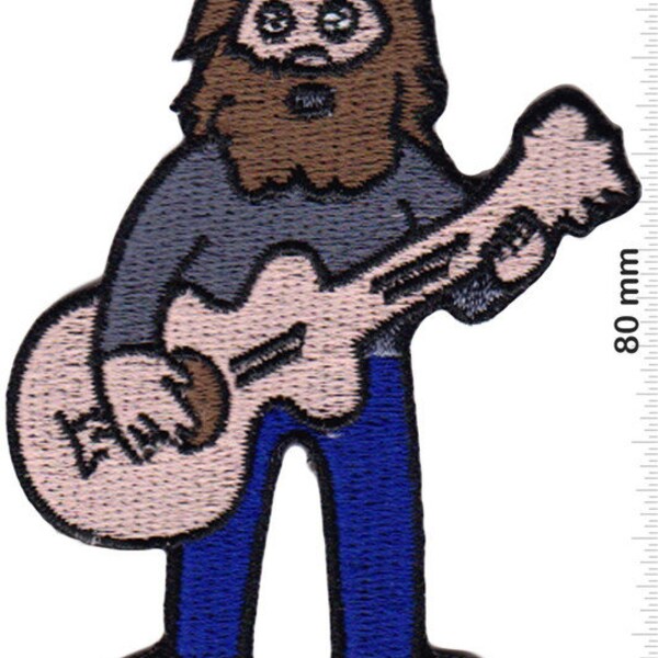 Gitarre Tenacious D Guitar Men Jack Black Embroidered Patch Badge Applique Iron on