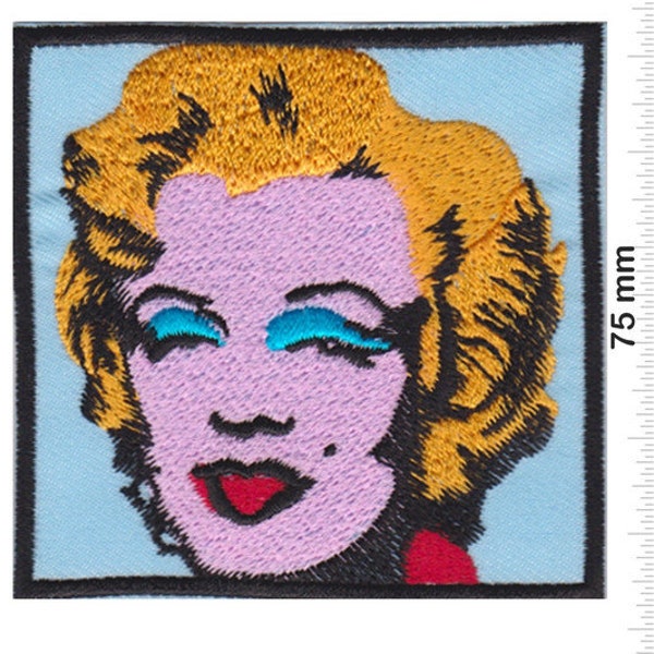 Marilyn Monroe Pop Art Andy Warhol Embroidered Patch Badge Applique Iron on