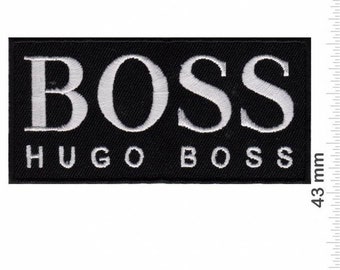 Applicazione con stemma ricamato Boss Hugo ricamato con ferro da stiro