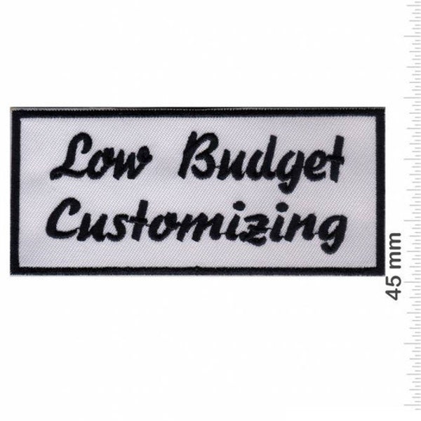Sprueche Claims Low Budget Customizing Embroidered Patch Badge Applique Iron on