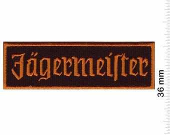 Jaegermeister Herbal Liqueur Font Embroidered Patch Badge Applique Iron on