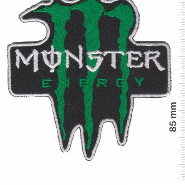 Monster Energy Schwarz Gruen Embroidered Patch Badge Applique Iron on