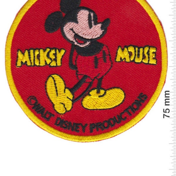 Mickey Mouse Walt Disney Productions bestickter Aufnäher zum Aufbügeln