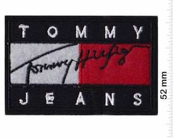 Tommy Hilfiger Jeans Softpatc Embroidered Patch Badge Applique Iron on