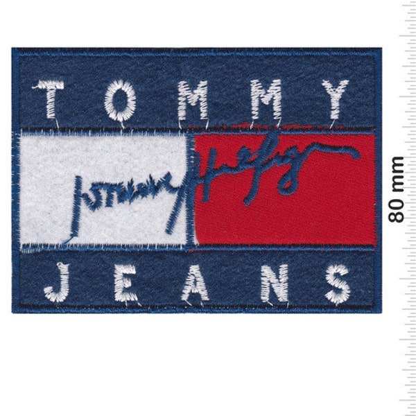 Tommy Hilfiger Jeans Softpatch Hilfger_1 Embroidered Patch Badge Applique Iron on