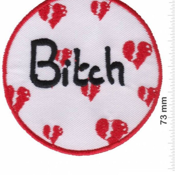 Sprueche Claims Bitch Embroidered Patch Badge Applique Iron on