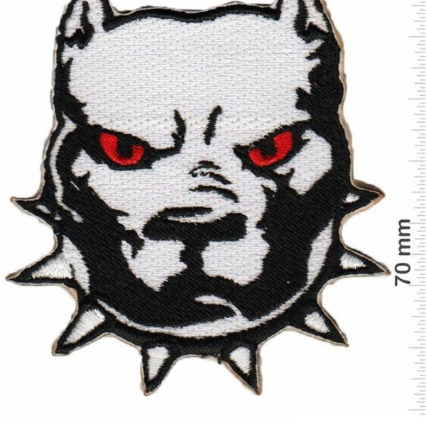 Pitbull Fighting Dog Embroidered Patch Badge Applique Iron on