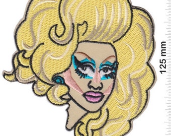 Trixie écusson brodé Mattel Drag Queen, applique thermocollante