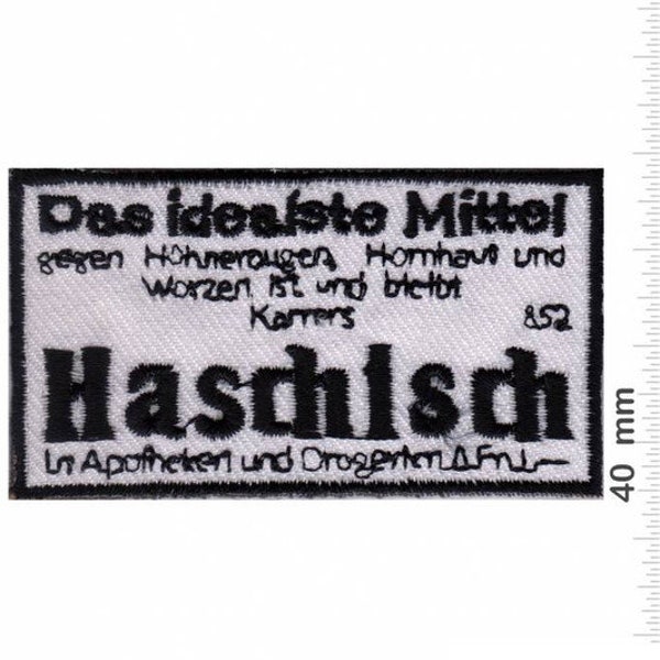 Marihuana Marijuana Das Idealste Mittel Haschisch Embroidered Patch Badge Applique Iron on