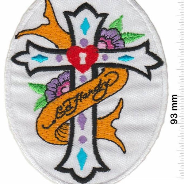 Ed Hardy Don Kreuz Embroidered Patch Badge Applique Iron on