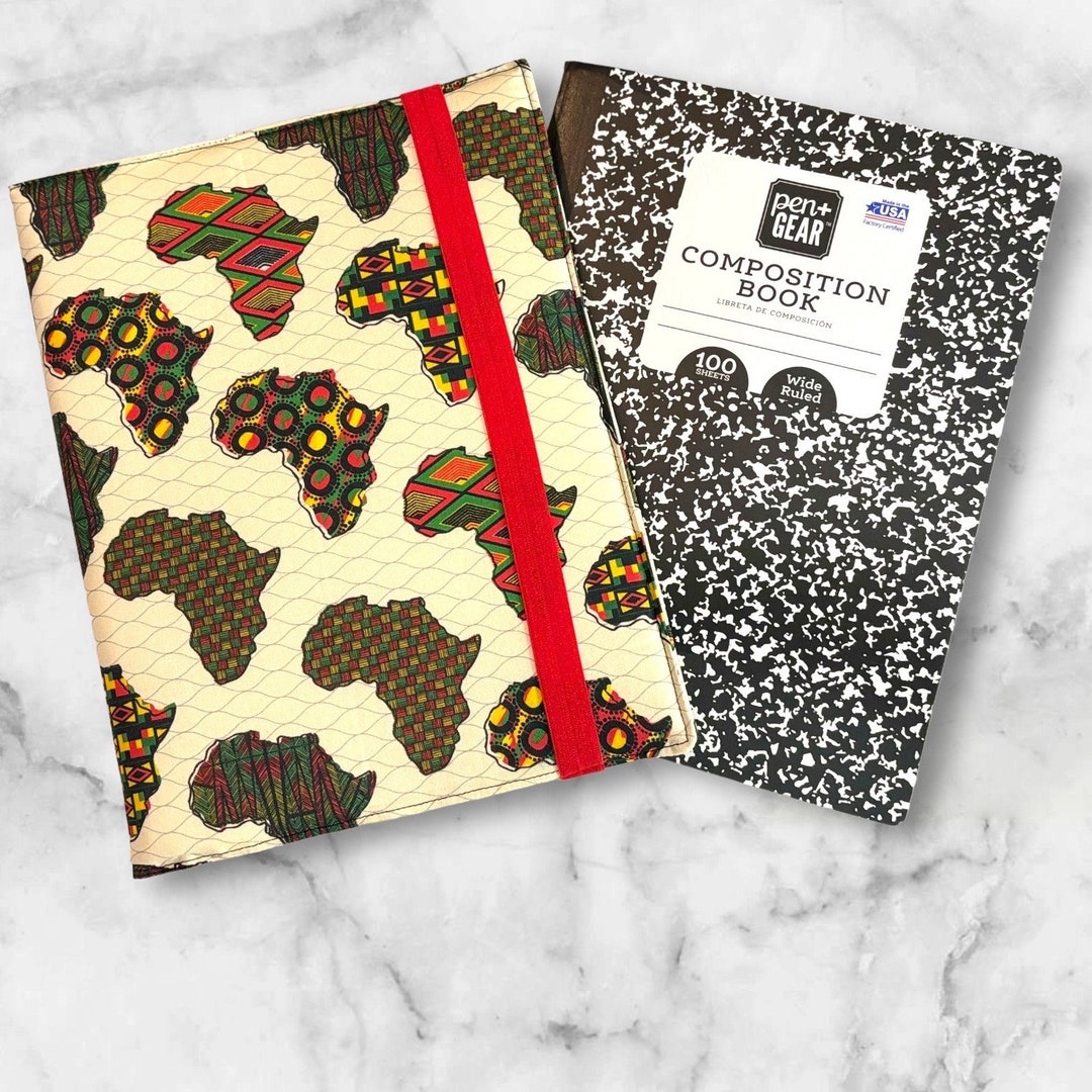 African Continent Print Composition Notebook Cover Black History ...