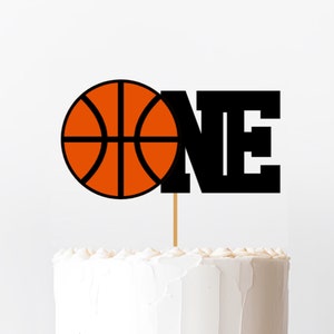 First Birthday Basketball Cake Topper. Basketball Party Decorations. Basketball Birthday Party. First Birthday Decorations.