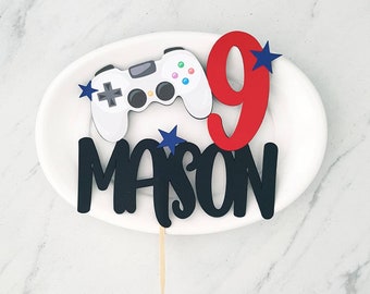 Gamer Cake Topper Etsy - roblox cake and cupcake toppers gaming xbox ps4 pc gaming etsy