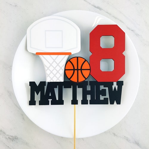 Rookie of the Year Cake Topper Basketball Party Decor Rookie Etsy