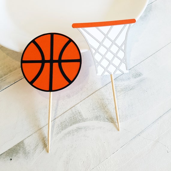 Basketball Cupcake Toppers. Basketball Party Decorations. - Etsy