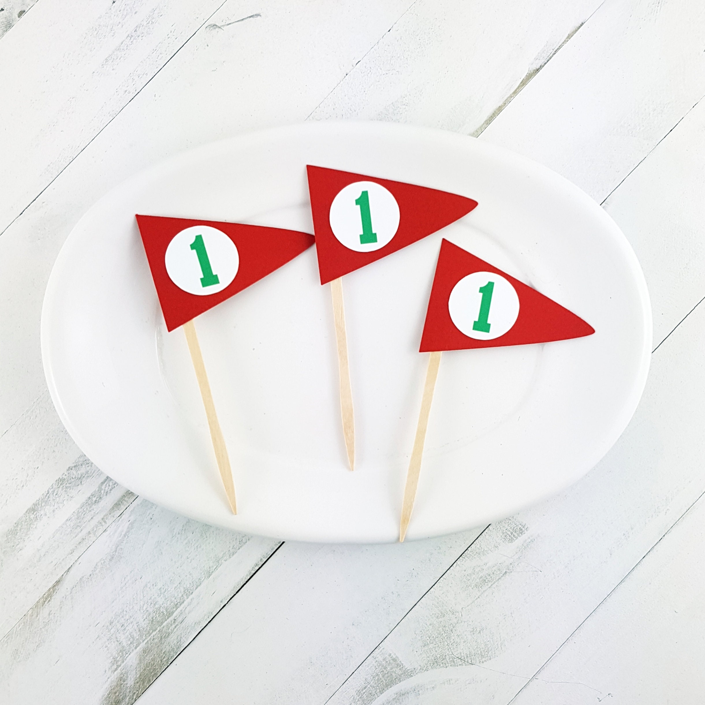 Golf Flag Cupcake Toppers. Golf Themed Cupcake Toppers. Golf Etsy