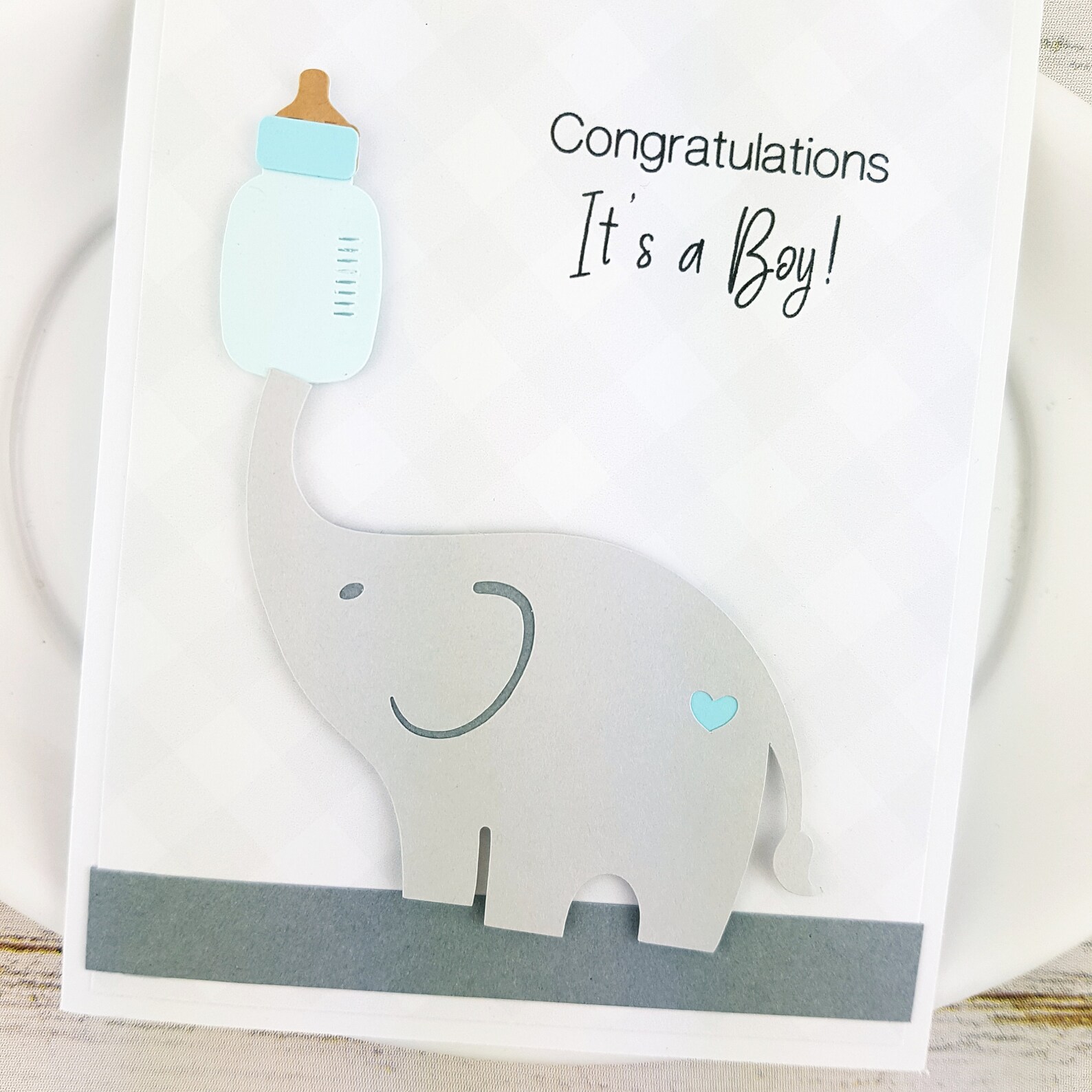 Baby Elephant Baby Card. New Baby Card. Baby Shower | Etsy
