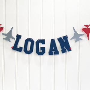 Jet Fighter Plane Party Banner. Two Fly Banner. Top One Banner. Time Flies Banner. Airplane Party Decorations.