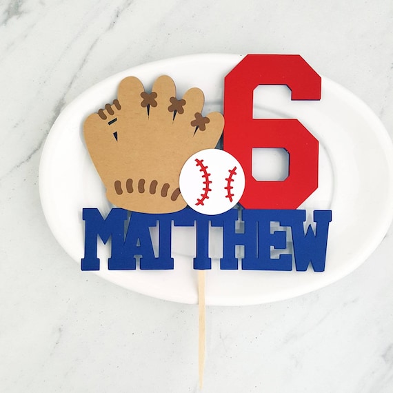 Baseball Birthday Cake Topper. Baseball Cake Topper. Birthday - Etsy