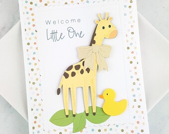 Handmade Gender Neural Baby Card