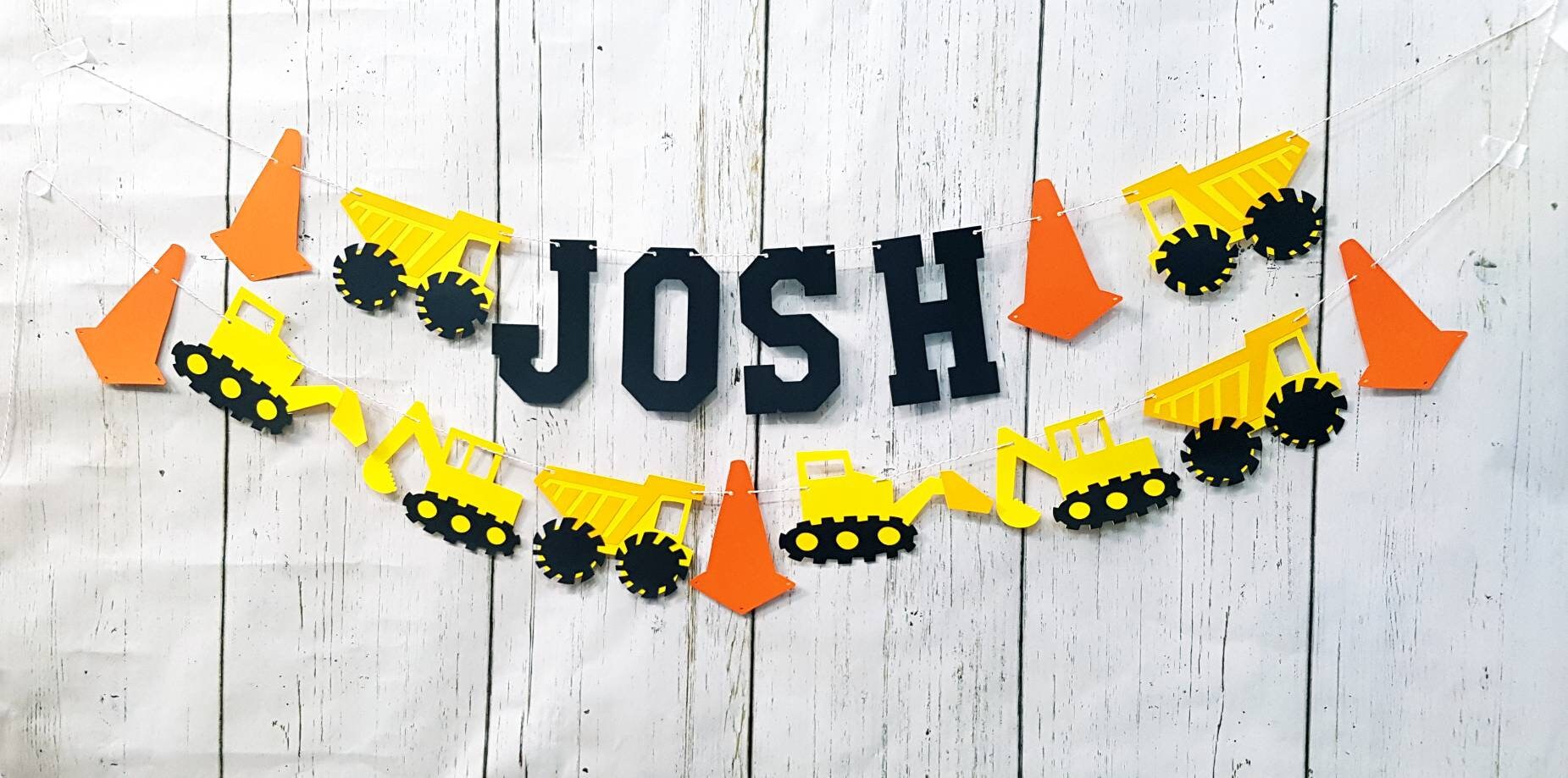 Construction Party Name Banner. Dump Truck Name Banner. First Birthda…