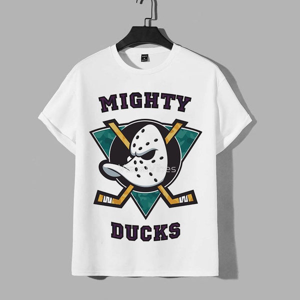 Mighty Ducks Anaheim Logo Shirt, 90s Mighty Ducks of Anaheim Shirt, Mighty Ducks Old School Tshirt, Mighty Ducks Jersey T-Shirt Design