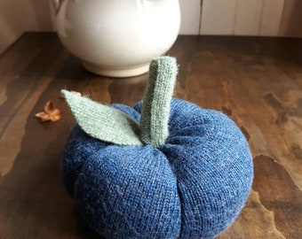 Farmhouse Pumpkin, Recycled Wool Pumpkin, Cozy Knit, Fall Decor, Autumn Decor, Cottage, Cozy Home, Honeysuckle Lane, Handmade