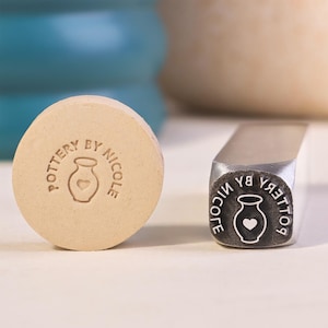 Custom Stamp for Pottery | Metal Stamp Custom | Ceramic Stamp | Signature Clay Stamp | Polymer Clay Stamp | Pottery Tool