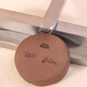 Custom Pottery Signature Stamp, Metal Signature Clay Stamp, Personalized Ceramic Stamp, Gifts for Potters, Pottery Stamp