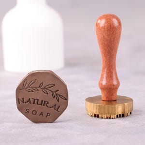 Sellos de cerámica personalizados para arcilla, sello de herramienta de cerámica personalizado con letras de firma, regalo para alfareros amantes del bricolaje, 1 pulgada