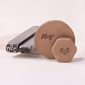 Custom Metal Stamp with Signature, Personalized Initials Clay Stamp, Pottery Stamp, Custom Ceramics Stamp, Jewelry Micro Stamp Tool
