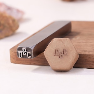 Custom Metal Stamp with Signature, Personalized Initials Clay Stamp, Pottery Stamp, Custom Ceramics Stamp, Jewelry Micro Stamp Tool