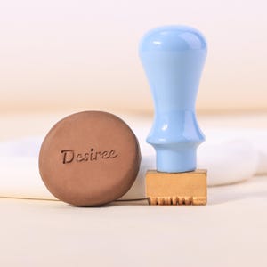 Custom Pottery Stamp with Name, Brass Pottery Stamp, Personalized Ceramic Stamps, Personalized Clay Gifts for Potters