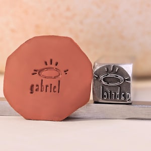 Custom Tiny Pottery Stamp, Metal Clay Stamp Signature Stamp, Custom Ceramic Stamp, Personalized Jewelry Stamping Tool, Gifts For Potters