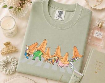 Comfort Colors® Toys Crossing T-Shirt, Toy Story Shirt, Toy Story Character Shirts, Disney Family Trip Tees, Retro Disney Toy Story T-shirts