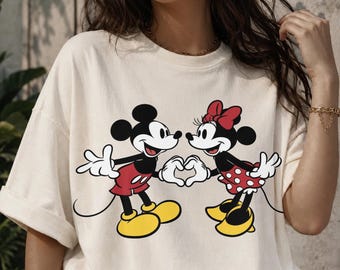 Vintage Mickey Minnie Shirts, Mickey and Friends Matching Shirt, Retro Disney Trip Shirt, Mickey Minnie Couple Shirt, Disney Trip Shirt