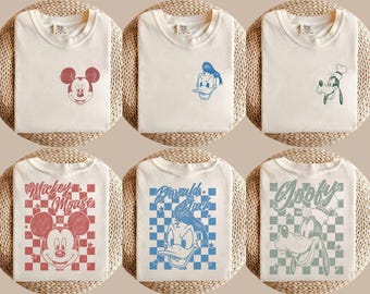 Comfort Colors® Retro Mickey & Co 1928 Shirt, Disneyland Handdrawn Tee, Daisy Donald Goofy, Mickey And Friends Family Shirt, Disney Gift