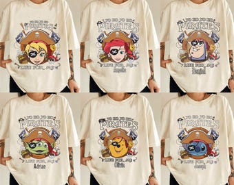 Custom Disney Pirates Family Shirts, Disney Pirates of Caribbean Shirts, Pirate Tee, Pirate's Life, Disney Cruise Shirt, Mickey and Friends