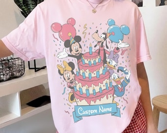 Personalized Disney Birthday Shirt, Mickey & Friends Birthday Kid Toddler Tee, Best Birthday Ever, Disney Birthday Family Crew Squad Trip