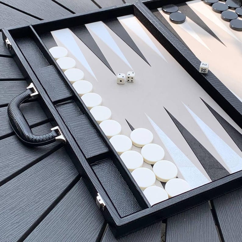 IN STOCK Tournament Backgammon Set, Tabletop Game, Outdoor Game, Gift ...