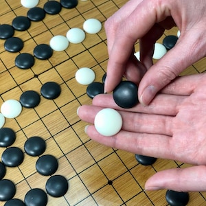 Go Board Game With Bowls and Stones, Chinese Go Game, Go Bowls, Classic ...