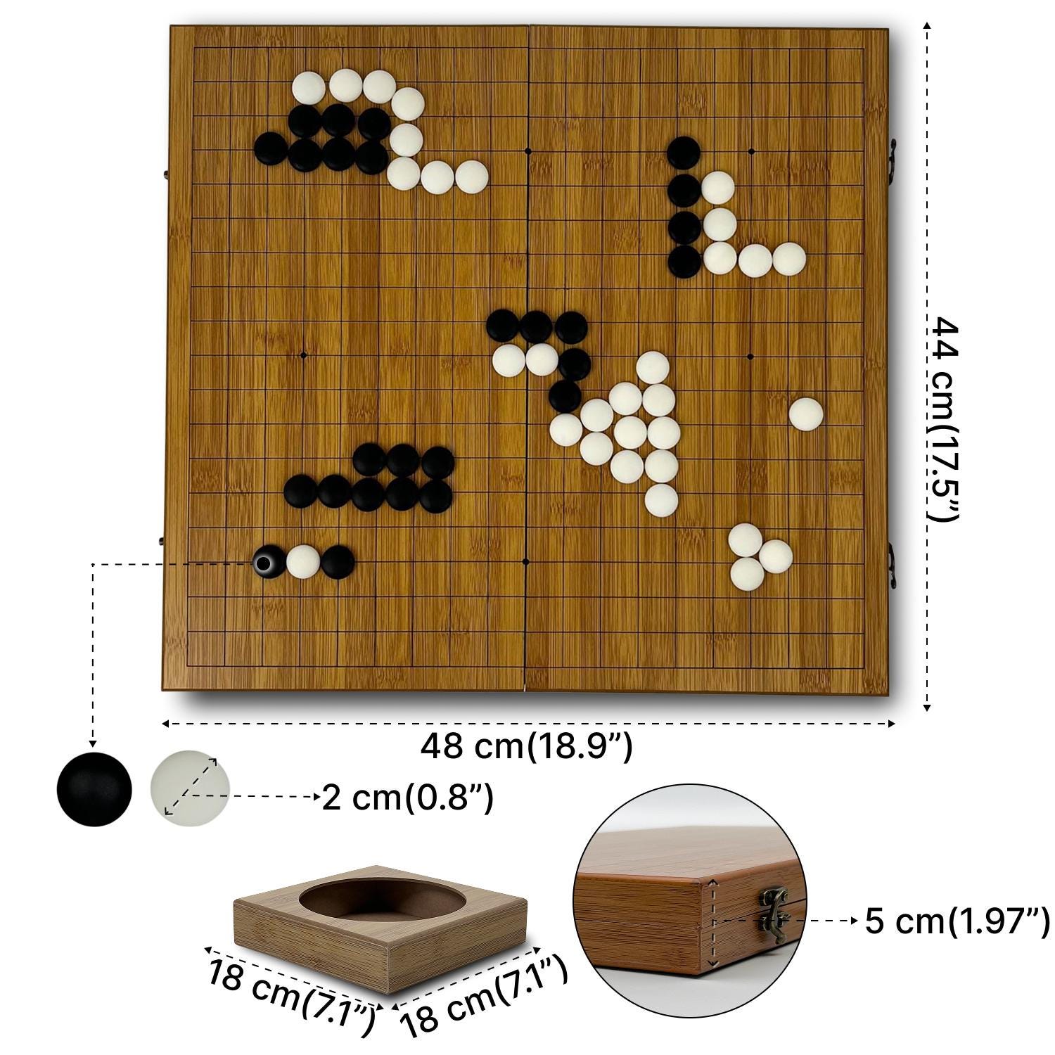 Go Board Game With Bowls and Stones, Chinese Go Game, Go Bowls