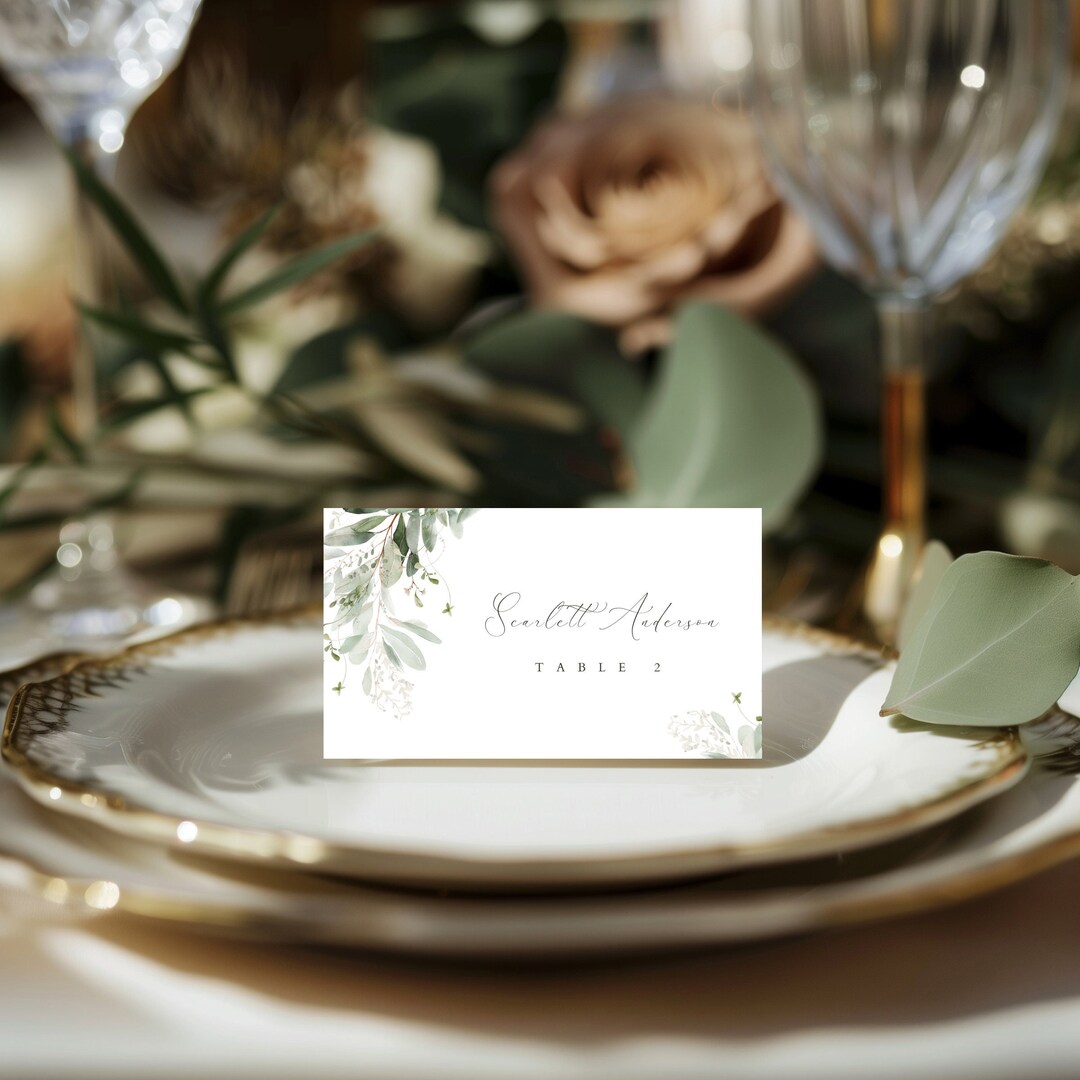 Sage Green Wedding Place Card Template - Il 1080xN.6013413401 Sg1u 