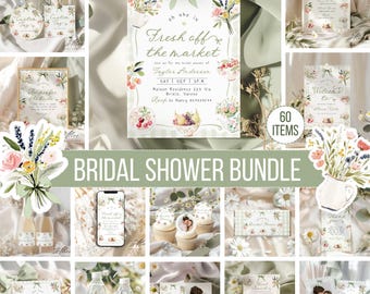 Fresh Off Market Bridal Shower Bundle, Editable Party Kit (Digital Download)