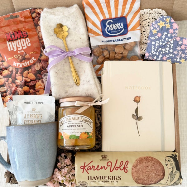 Harmony Hygge Gift Box for Her - Cozy Comforts & Danish Delights for Any Occasion | Care Package, Birthday Gift, Self-Care, Get Wells