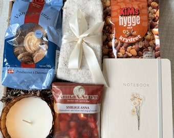 Vanilla Hygge Gift Box (L) - Cozy Comforts & Danish Delights for Any Occasion | Birthdays, Gifts, Mother’s Day, Self-Care, Get Wells